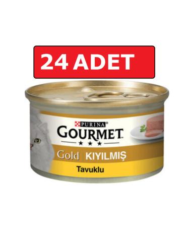Gourmet Gold Minced Chicken Cat Canned Food 85 Gr 24 Pieces Wet Food