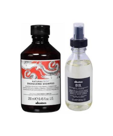 Davines Energizing Shampoo 250 ml Hair Care Oil for All Hair Types 135 ml
