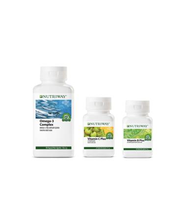 Nutriway Nutriway Support Set to Increase Your Vitality Omega 3+vitamin C+vitamin B - Buy Online on GoSupps.com