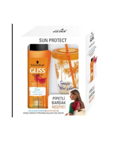 Gliss Sun Protect Shampoo 360 Ml + Mug Gift