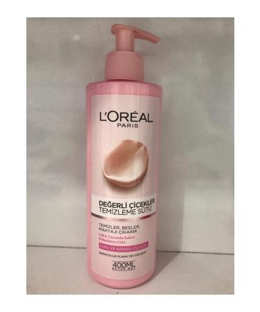 L'Oreal Paris Precious Flowers Cleansing Milk for Dry and Sensitive Skin 400 Ml