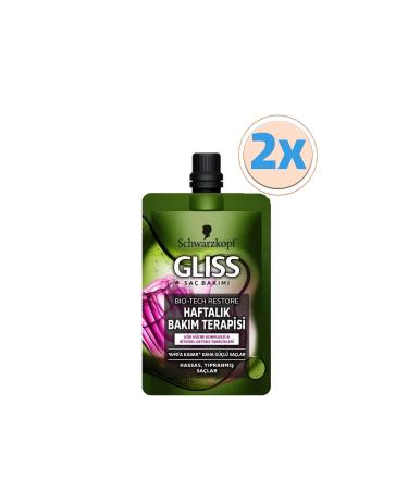 Gliss "bio-tech Weekly Care Therapy 50 ml 2-pack"