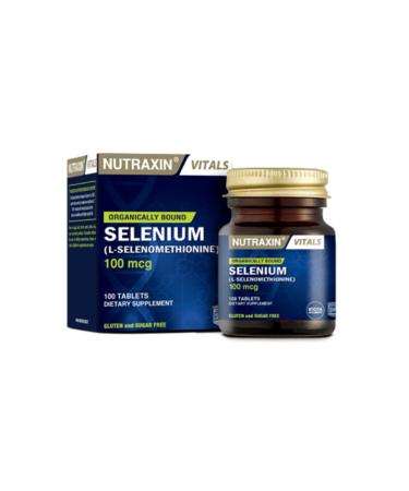 Nutraxin Vitamin and Mineral Supplement Biotin 2500 Mcg 50 Tablets + Selenium 100 Mcg 100 Tablets - Buy Online on GoSupps.com