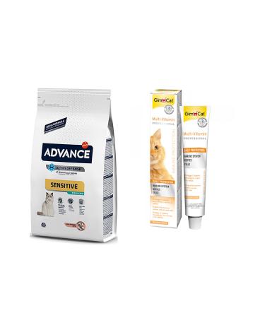 Advance Sterilised Salmon Cat Food 3 Kg + Gimcat Cat Multivitamin 20 Gr (original)