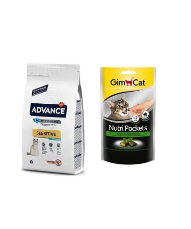 Advance Sterilized Salmon Cat Food 3 Kg + Gimcat Cat Herb Cat Reward (original)