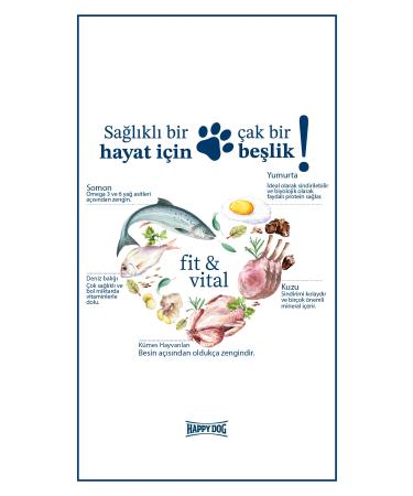 Happy Dog Toscana Duck and Salmon Dog Food 4 kg - Buy Online on GoSupps.com