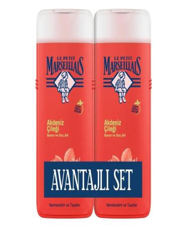 adavm Le Petit Marseillals Shower Gel 400ml 1+1 Advantage Package Mediterranean Strawberry 636184 *6