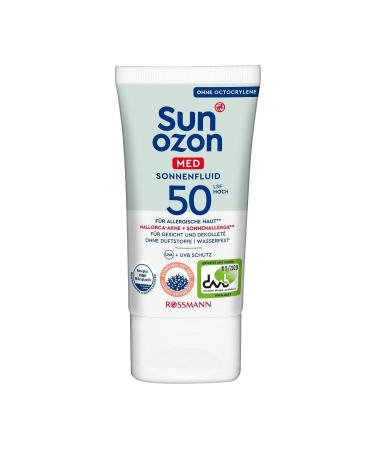 CARPET TUT SunOzon Face Sun Cream Spf 50 50 ml SUN PROTECTIVE FACE CREAM FOR SUN SENSITIVE SKIN