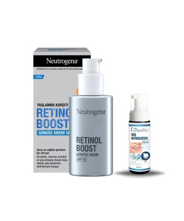 Neutrogena Retinol Boost Day Cream Spf 15 50 Ml + Gift Teeth Whitening Foam
