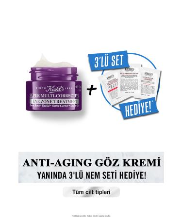 Kiehl's SUPER MULTI CORRECTIVE ANTIAGING EYE CREAM - ANTI WRINKLE & DARK CIRCLE 14 ML DEMBA3761