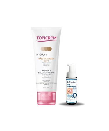 Topicrem Hydra Radiance Professive - Bronzing Cream Tan 40ml + Gift Teeth Whitening Foam