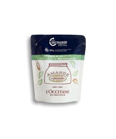 L'Occitane ILLUMINATING-SHINING BODY CREAM ECOLOGICAL ALMOND MILK CONCENTRATE ECO-REFILL 200 ML DEMBA4131