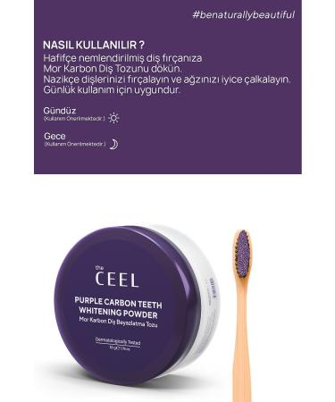 The Ceel Teeth Whitening Active Purple Carbon Tooth Powder 50 gr - Buy Online on GoSupps.com