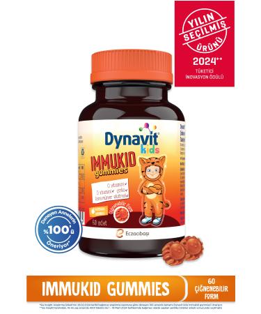Dynavit Kids Immukid Gummies 60 Pieces Orange Chewable