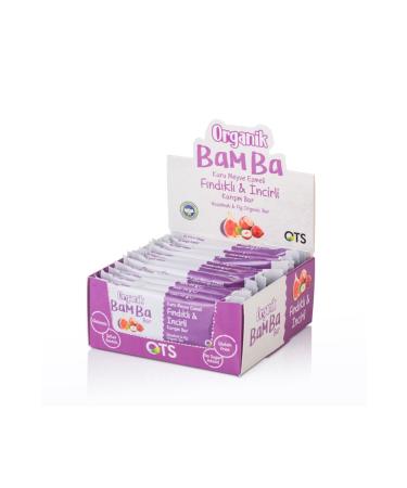 OTS Organic Bamba Bar Hazelnut Fig 30 gr