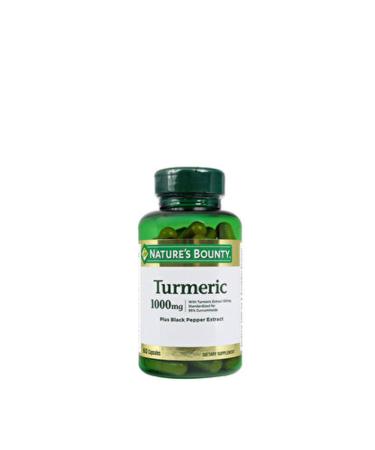 Nature's Bounty Turmeric 1000 Mg Plus Black Pepper 60 Capsules