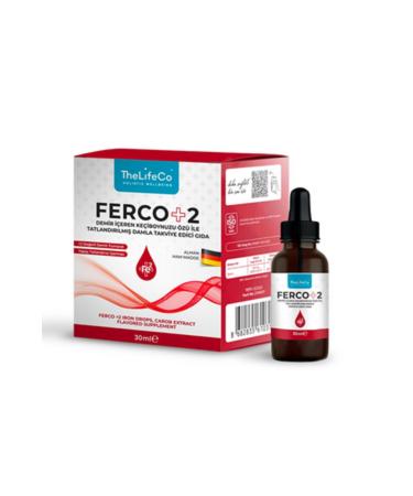 TheLifeCo Ferco 2 Valence Iron Drops 30 ml