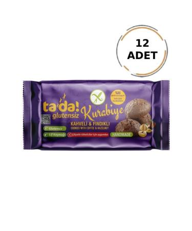 Tada Gluten-Free Gluten-Free Coffee and Hazelnut Cookies 75 Gr (12 Pieces)