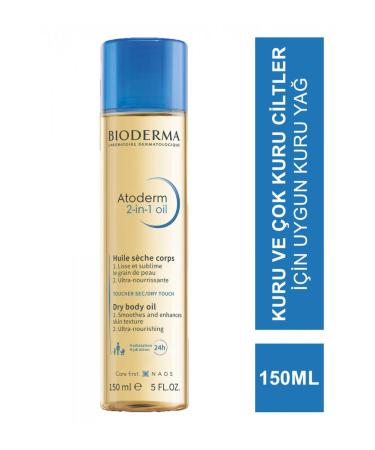 Bioderma Atoderm 2-in-1 Body Oil - Anti-Stretch Moisturizing Care Oil 150ml - Buy Online on GoSupps.com