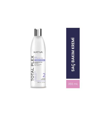 Kativa Total Plex Conditioner 355 mL - Anti-frizz Softness and Shine New