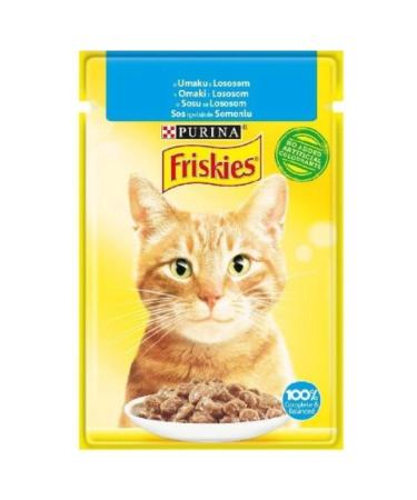 Friskies Adult Cat Food with Salmon 85 Gr x 26 Pieces