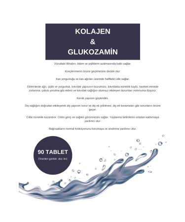 Colladay 90 Tablets Glucosamine Collagen Complex Containing Supplementary Food - Buy Online on GoSupps.com