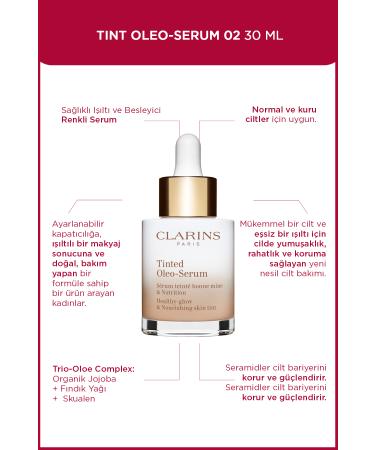 Clarins TINT OLEO-SERUM 02 30ML- Tinted Moisturizer - Buy Online on GoSupps.com