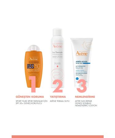 Avene Sport Fluid SPF 50+ Water Resistant High Protection Sun Cream for Athletes 100 ml 2 Pieces - Buy Online on GoSupps.com