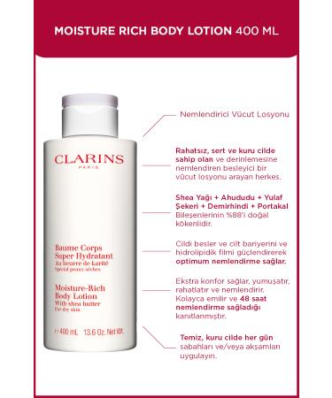 Clarins Moisture Rich Body Lotion 400 ml Body Lotion
