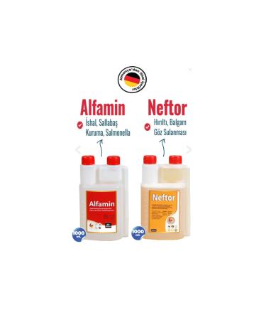 Munich Vet 2-PIECE Set Neftor Wheezing + Alfamin Drying Set for Birds 1L