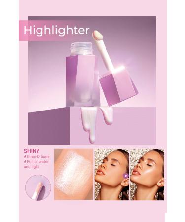 GXMPRO Liquid Highlighter - Liquid Illuminator - Liquid Light Creamy Formula