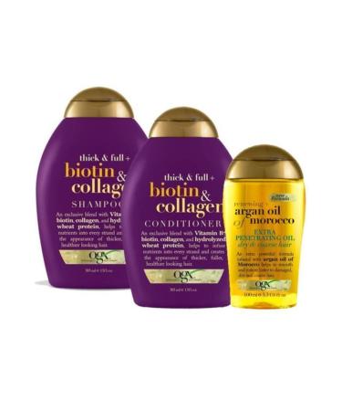 OGX Organix Biotin & Collagen Shampoo Set