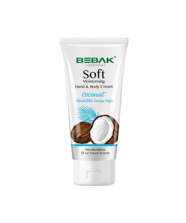 Bebak Soft Moisturizing Hand and Body Cream - Coconut 75 ml.