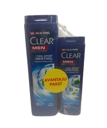 Clear Men Cool Sport Menthol Refreshing Menthol Effect Shampoo 350 ml + 180 ml X 3 Pieces - Buy Online on GoSupps.com