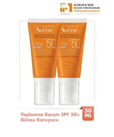 Avene Anti-age Spf 50+ Anti-Aging High Protection Sunscreen 50 ml x2