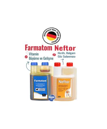 Munich Vet 2-Piece Set Farmatom Vitamin Neftor Wheezing Set for Birds (1L)