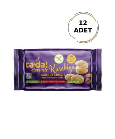 Tada Gluten-Free Apricot and Almond Cookies 75 Gr (12 Pieces)