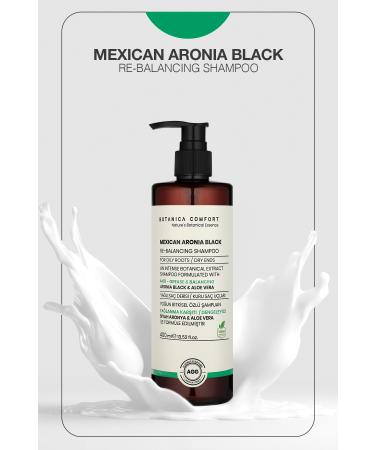 BOTANICA COMFORT Sebum Balancing Anti-Oily Black Aronia Berry Aloe Vera Extract Root Strengthening Shampoo 400 ML - Buy Online on GoSupps.com