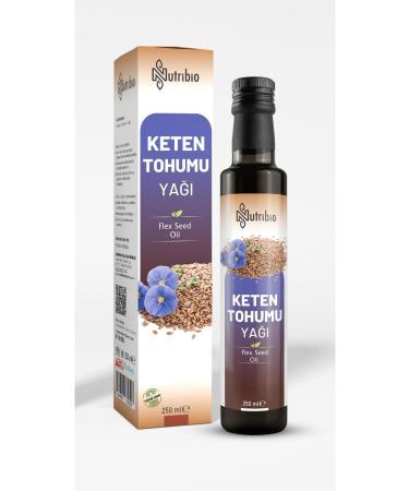 nutribio 0 Pure Analysis Linseed Oil 250 ML Flex Seed Oil Cold Pressed