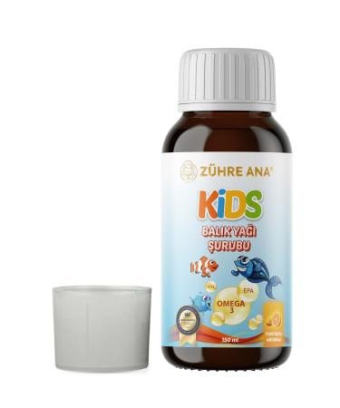 Z hre Ana Kids For Children - Omega 3 Fish Oil Syrup with Vitamin Additives and Orange 150 Ml - Buy Online on GoSupps.com