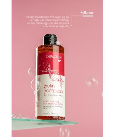 Dermoten Biotin Anti-Hair Loss Shampoo 400 ml - Buy Online on GoSupps.com