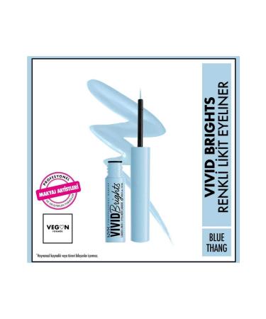 NYX Professional Makeup Vivid Brights Liquid Eyeliner Blue Thang