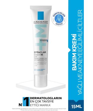 La Roche Posay Effaclar Duo+M Face Care Cream for Oily Acne/Pimple Prone Skin 15ml
