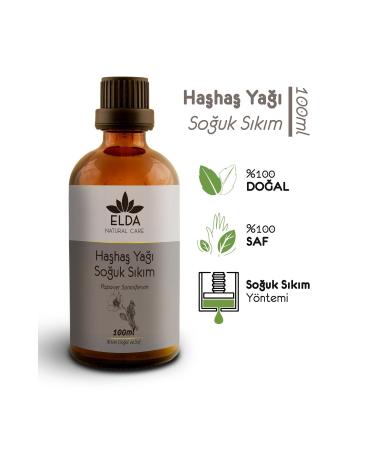 EldaNaturalcare Poppy Seed Oil Yellow Cold Pressed 100ml