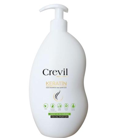 Crevil Keratin Sulfate and Paraben Free Natural Shampoo 700 ml - Buy Online on GoSupps.com