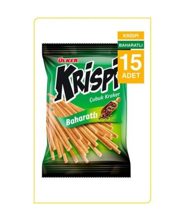 Ulker Krispi Spicy Crackers (15 Pieces)