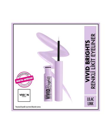 NYX Professional Makeup Vivid Brights Liquid Eyeliner Lilac Link