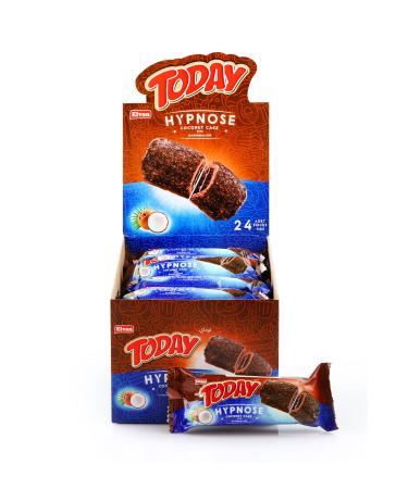 Elvan Today Cocoa Marshmallow Coated Coconut Cake 45 Gr. 24 Pieces (1 BOX)