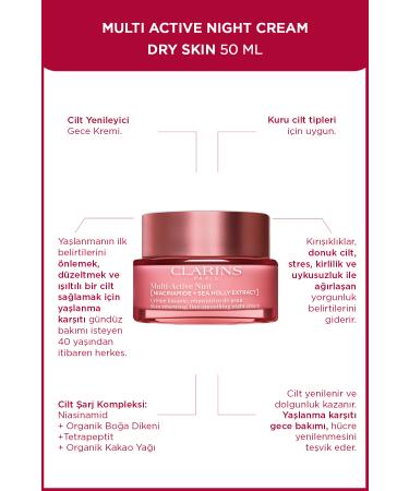 Clarins Multi Active Night Cream for Dry Skin 50 ml