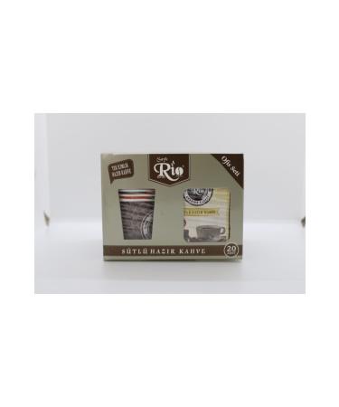 ayl Rio Garden Turkish Coffee with Milk 20 Piece Office Set